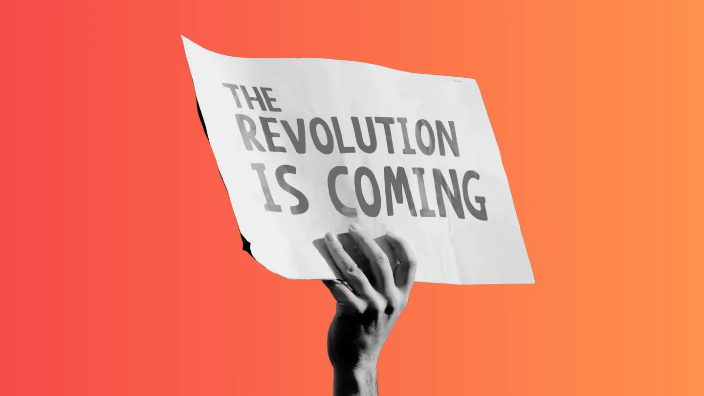 the flag of the revolution is coming